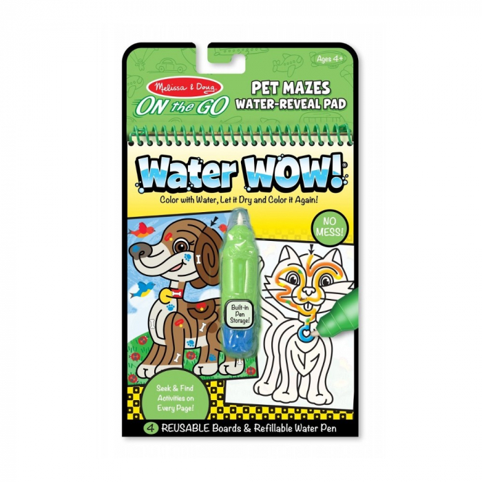 Melissa & Doug Labirint Apă Magica | Carnet Colorat Reutilizabil