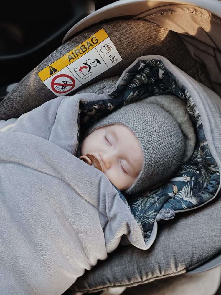 Paturică Auto Nor Pufos | Royal Baby Sand - imagine 4