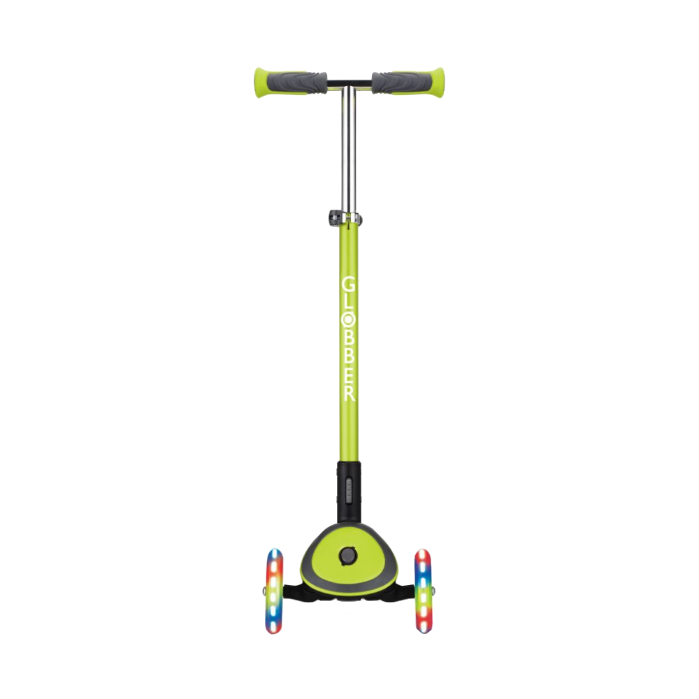 Globber Elite Deluxe Lights Verde | Trotineta Pliabila cu LED - imagine 11