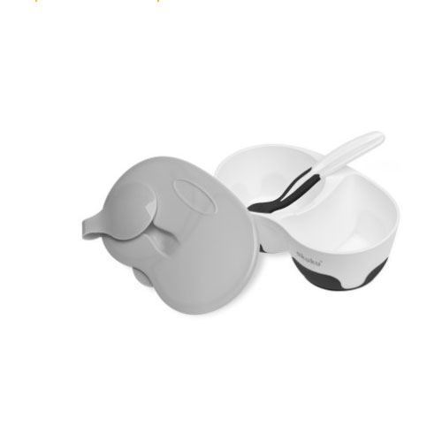 Set Castron 2 Compartimente Akuku Alb/Negru