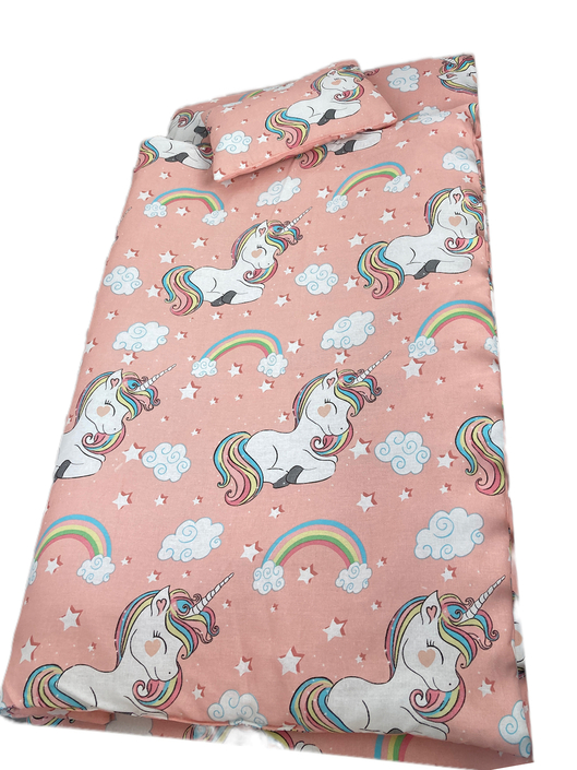 Lenjerie pat 3 piese Croitoria Noastra Unicorni