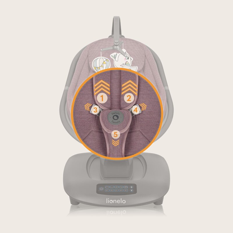 Balansoar Lionelo Blossom - Liniste instant bebelus - imagine 2