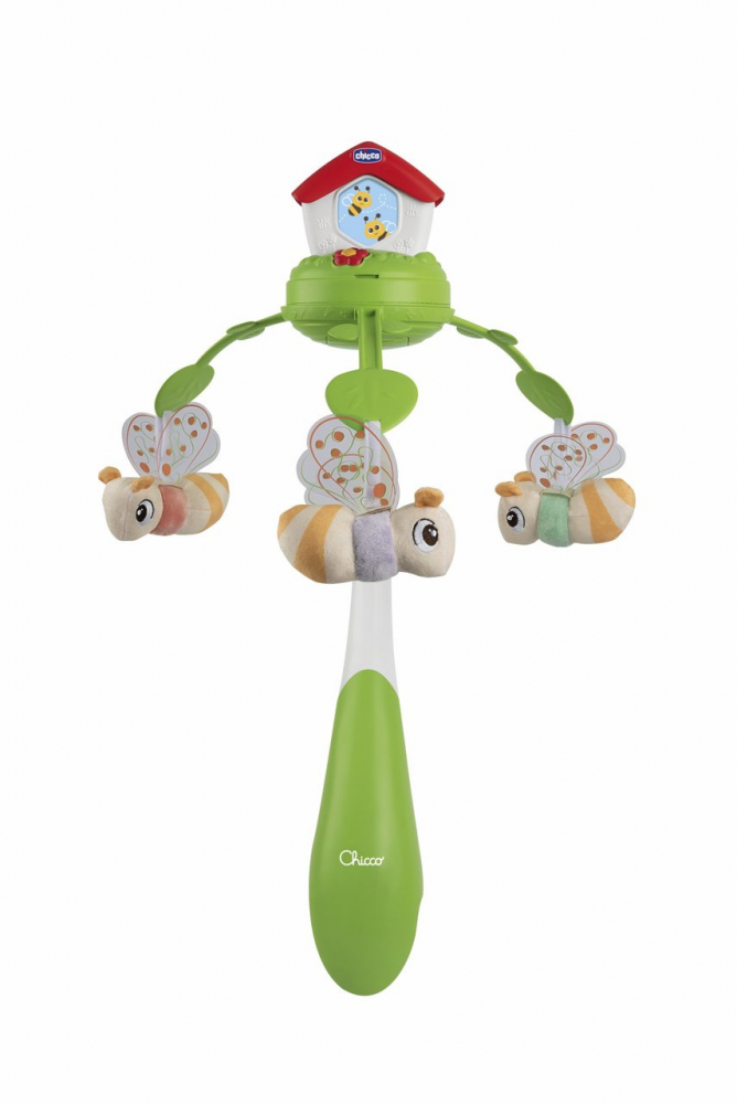 Carusel 3 in 1 Chicco Stupul Albinutelor cu Proiectie
