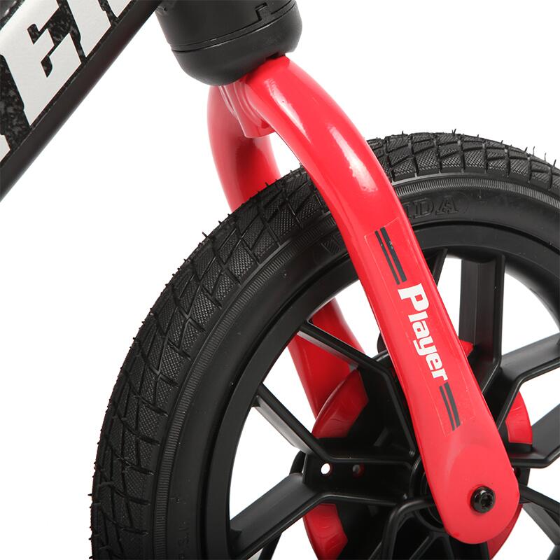 Bicicleta Fără Pedale Qplay Roșu, 3-6 Ani - imagine 13