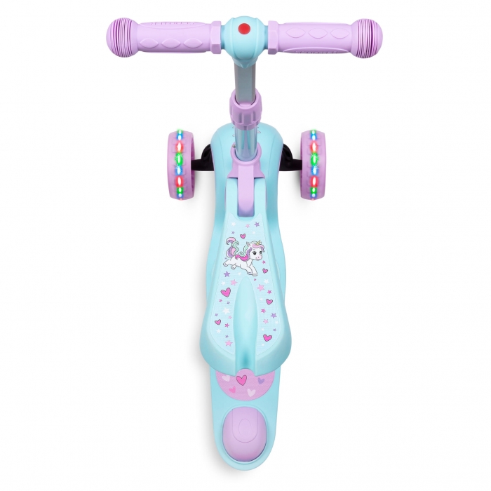 Trotineta 2 in 1 Kidwell Rimba Unicorn cu Sezut - imagine 6