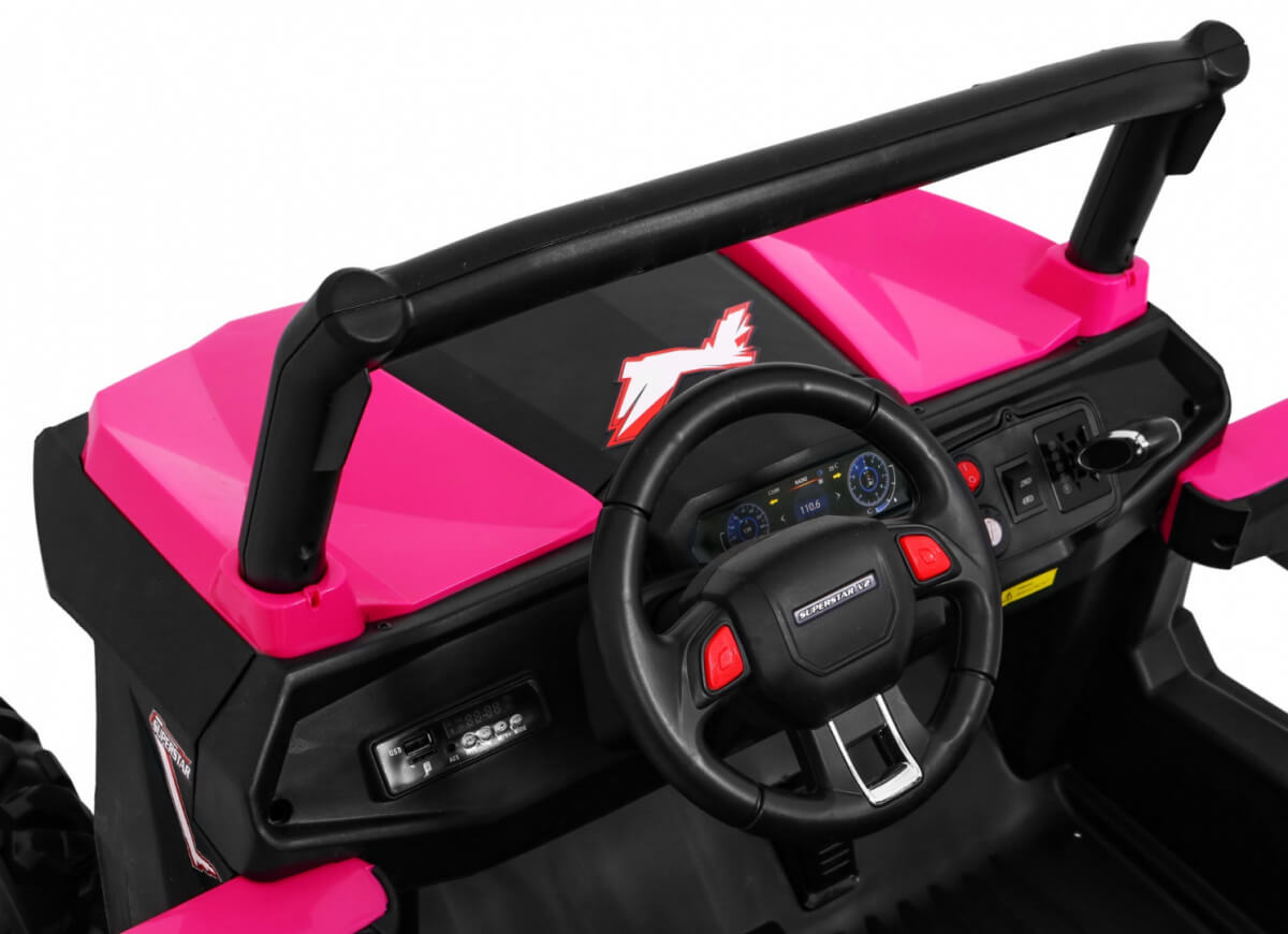 UTV Buggy 4x4 2 Locuri Roz | Masinuta Electrica Copii - imagine 4