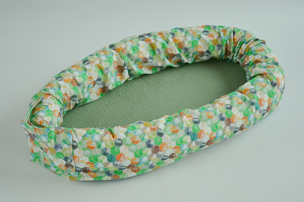 Baby Nest 3-in-1 Joli Bebe, Muselină Verde