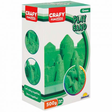 Nisip Kinetic Crafy Fun Sand 500g Verde