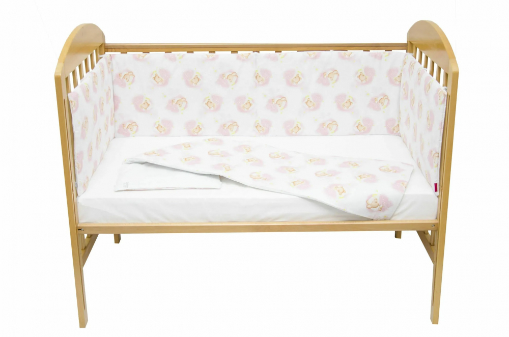 Set protecții patut Pink Bears Dream KidsDecor - imagine 5
