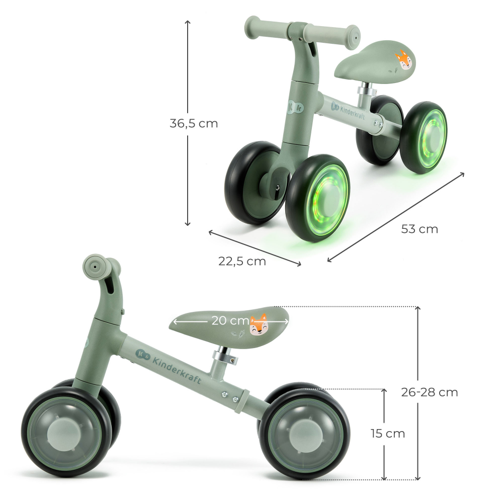 Kinderkraft Cutie Flash - Ride On Copii 1-3 Ani
