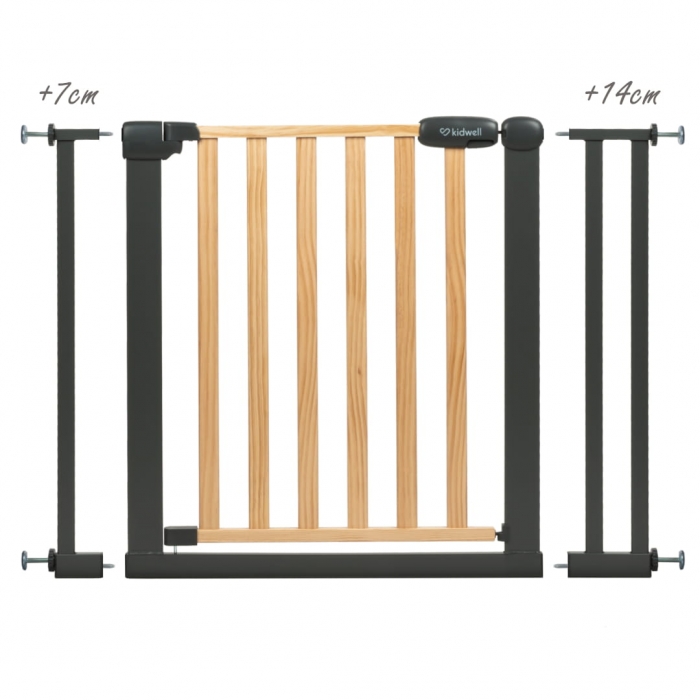 Poartă Siguranță Kidwell Trasti, Negru, 74-105 cm - imagine 8