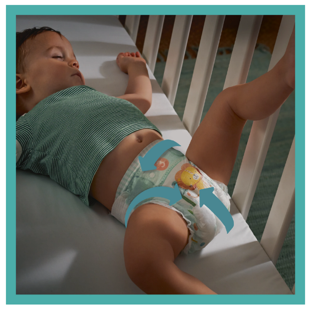 Pampers Active Baby 4 (9-14kg), 62 buc | Uscați și confortabili - imagine 8