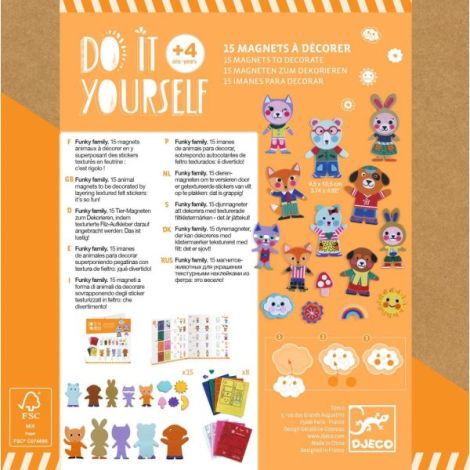 Joc Creativ Funky Familie Djeco - Dezvoltă Creativitatea - imagine 5