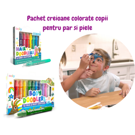 Pachet Creioane Ooly Colorare Păr și Piele