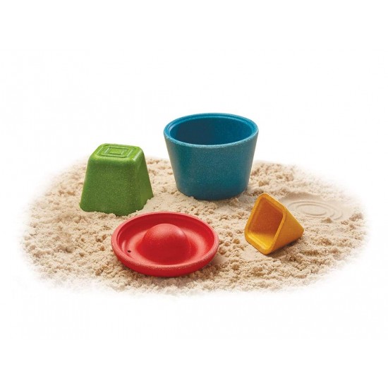 Set Jucării Nisip Plan Toys | Creativitate din Lemn - imagine 4