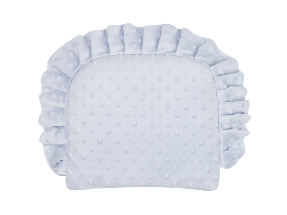 Perna Minky Grey Duetbaby cu Volane, 28x25 cm
