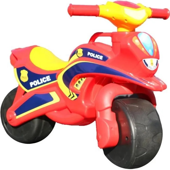 Motocicleta Mykids Police Music, Rosu-Galben - imagine 2