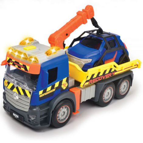 Camion Tractare Mercedes Dickie Toys cu Masinuta - imagine 2