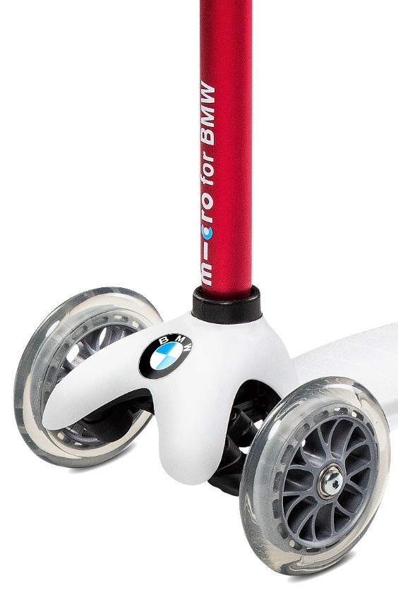 Micro X BMW Kids Trotineta Reglabilă Alb-Zmeură - imagine 6