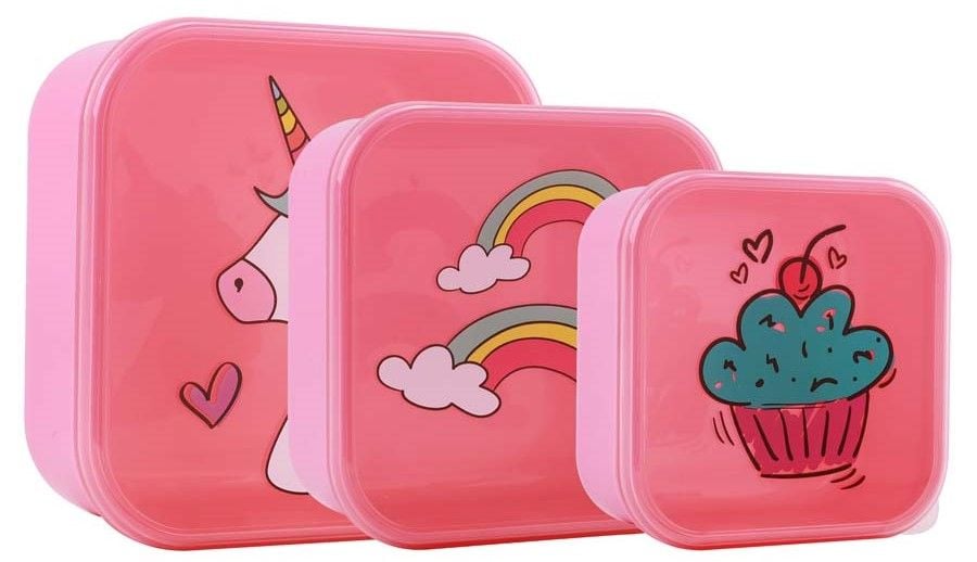 Set 3 Cutii Unicorn Itotal | Fără BPA