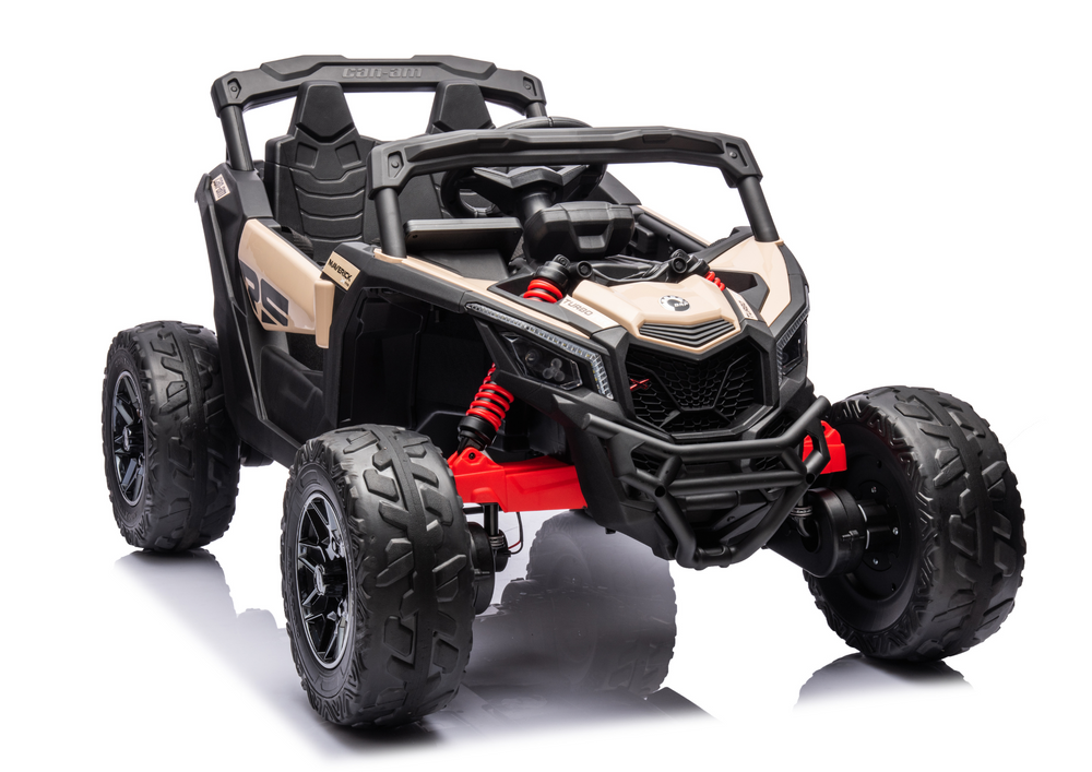 Masinuta Can Am UTV Electrica Leantoys - Kaki