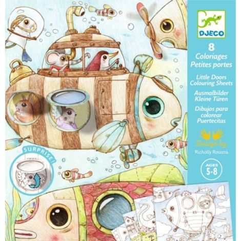 Djeco Planse Colorat cu Surprize Malo - imagine 2