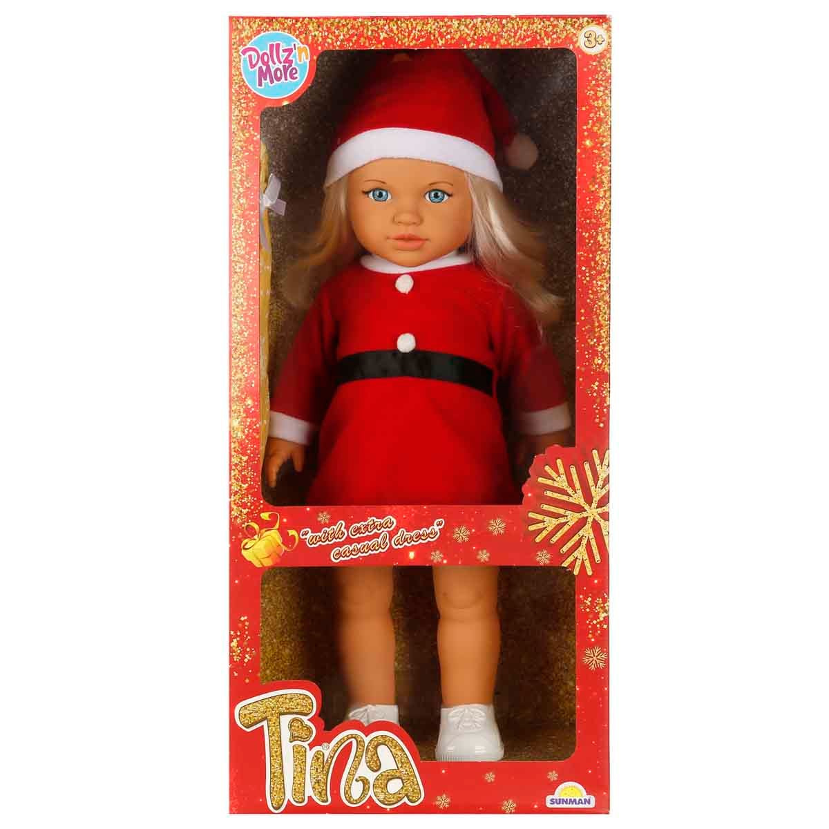 Păpușă Tina 45 cm, 2 ținute, Dollz n More