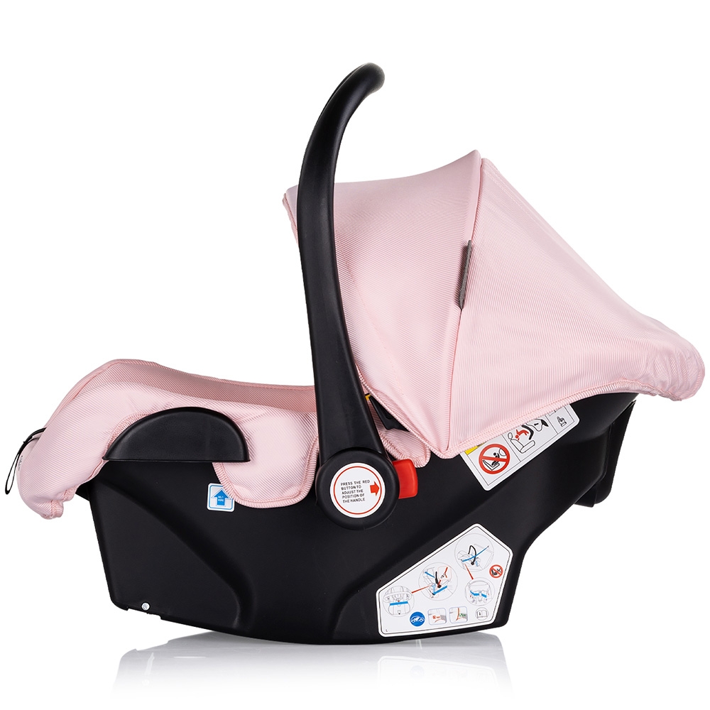 Carucior 3 in 1 Chipolino Aura, Roz Marshmallow - imagine 4