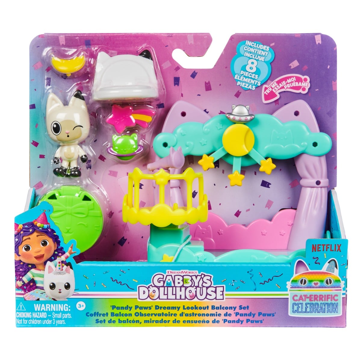 Set Gabbys Dollhouse Pandy Paws Dreamy Balcony