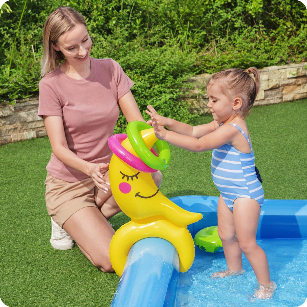 Piscina Bestway Astronaut cu Tobogan si Jucarii - imagine 4