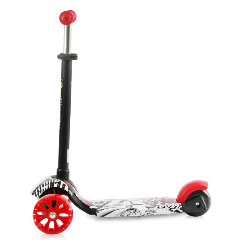 Trotineta Lorelli Draxter Black cu LED și Ghidon Reglabil - imagine 5