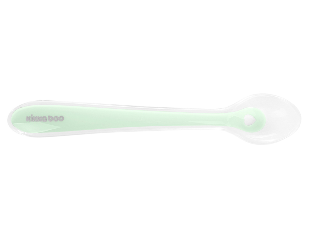Linguriță Silicon KikkaBoo Mint, Ergonomică - imagine 2