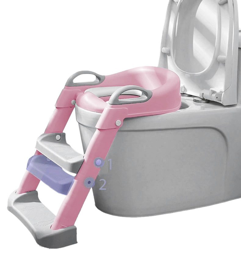 Reductor Toaleta Little Mom Pliabil Pink - imagine 9
