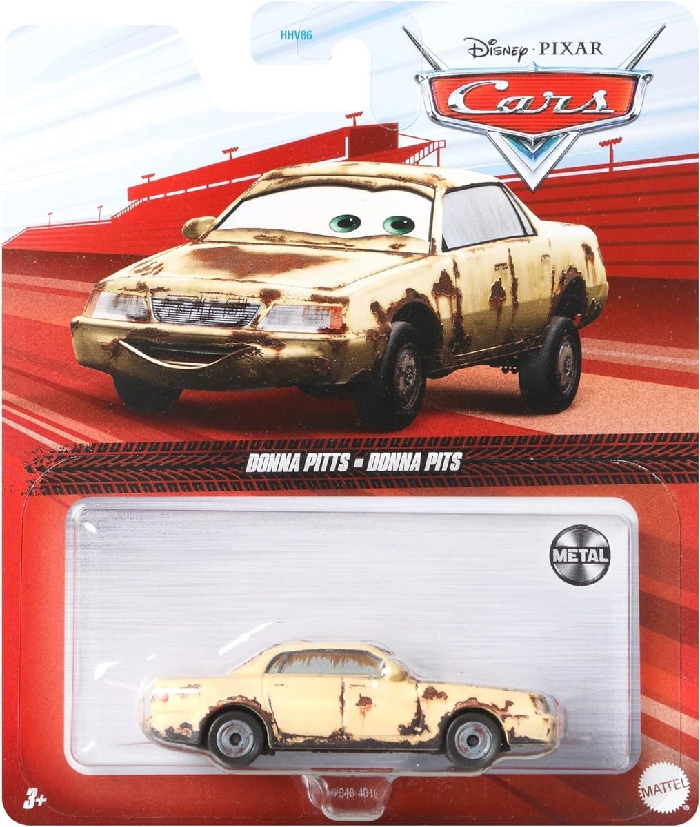 Mașinuță Disney Cars Donna Pitts, Metal, 1:55