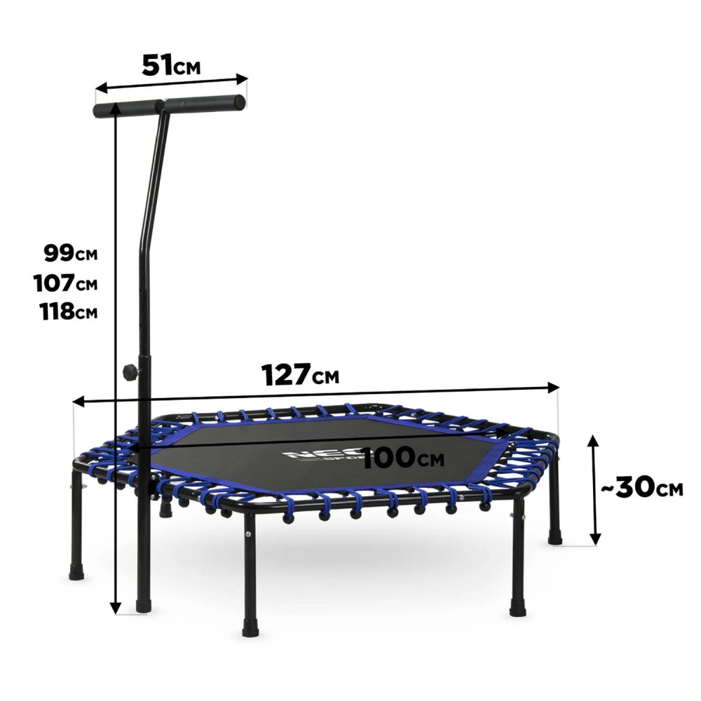Trambulina cu Maner Neo Sport 127 cm - Exercitii si distractie - imagine 5