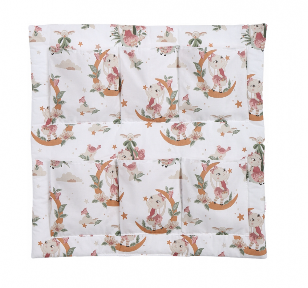 Organizator Patut Babymam Sleepy Rabbit, 6 Buzunare - imagine 6