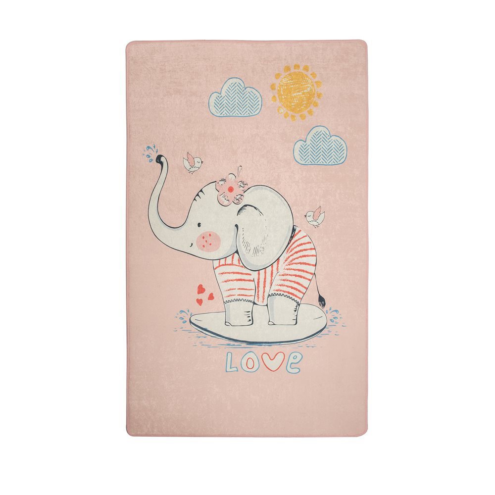Covor Antiderapant Copii Chilai Lovely Pink 150x200 - imagine 2