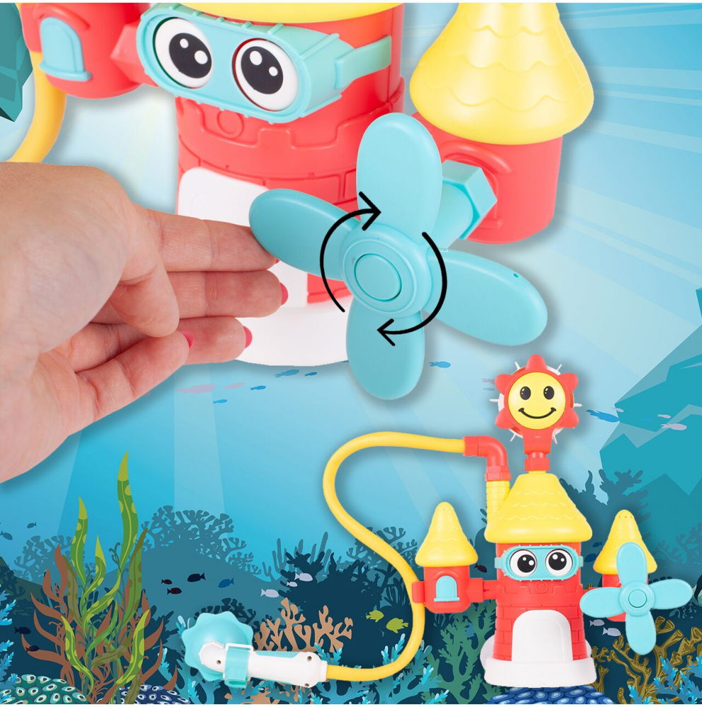 Moară de vânt baie Malplay | Jucărie apă educativă - imagine 5