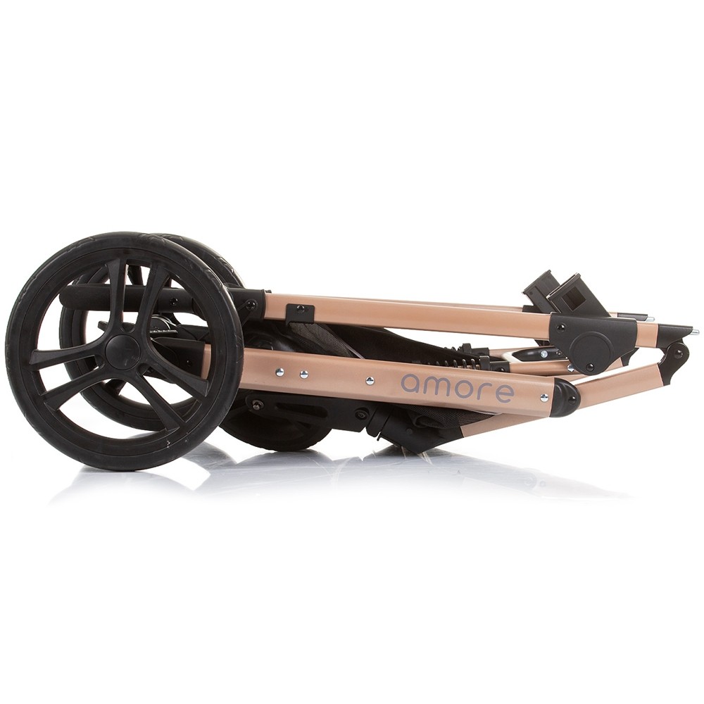 Carucior Chipolino Amore 2in1 Flamingo, Landou + Scaun - imagine 8