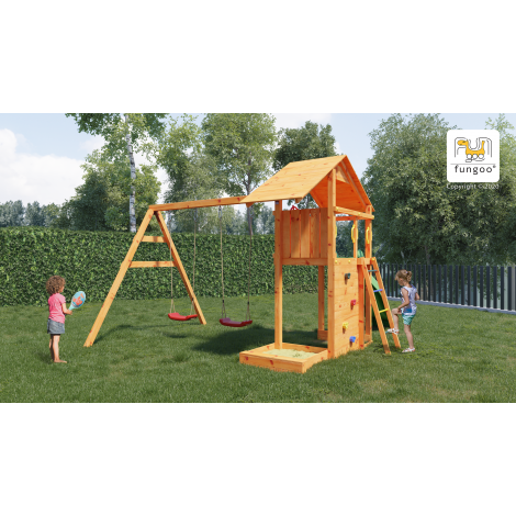 Complex Joacă Fungoo Smart 2 - Leagane, Tobogan, Turn - imagine 5