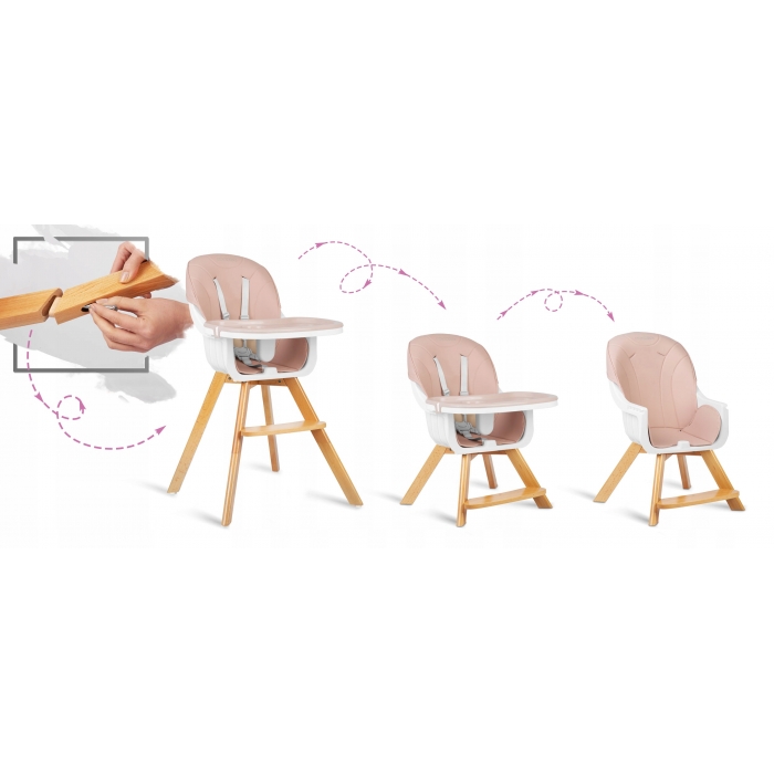 Ricokids Lilo 3 în 1 Scaun Masa Copil Roz