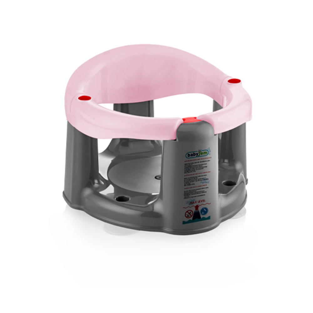 Scaun Baie BabyJem Roz, Cu Ventuze - imagine 3