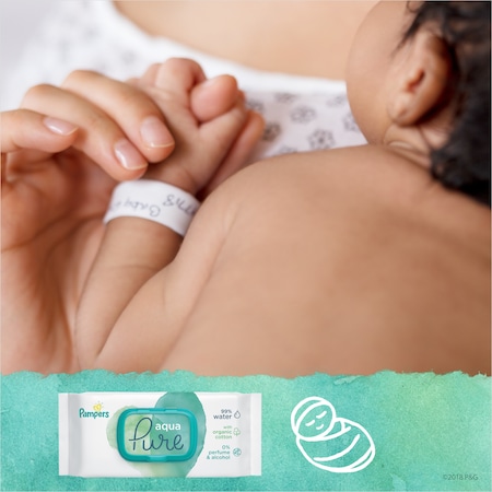 Servetele Pampers Aqua Pure cu Bumbac Organic - imagine 5