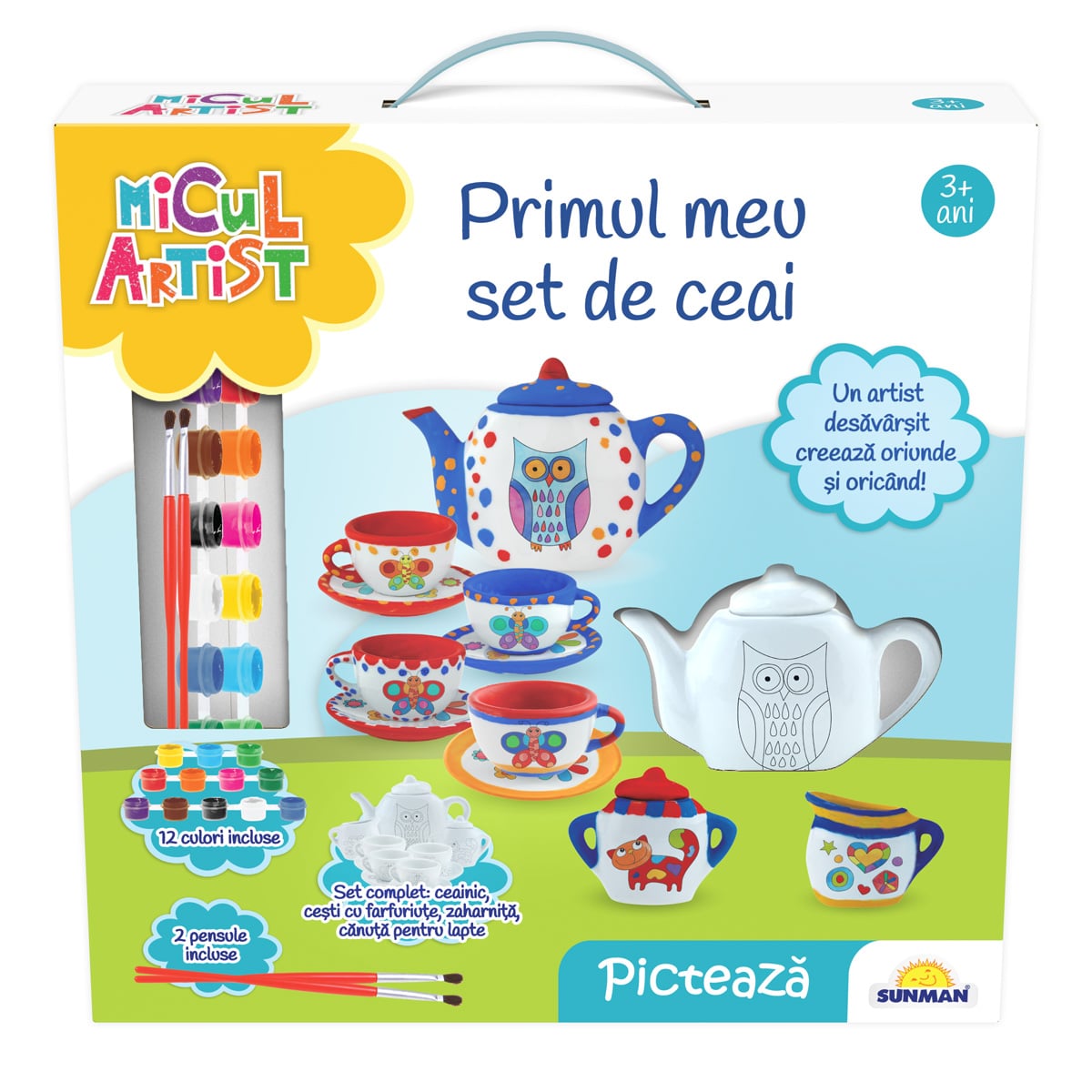 Set Pictură Micul Artist - Set Ceai de Pictat