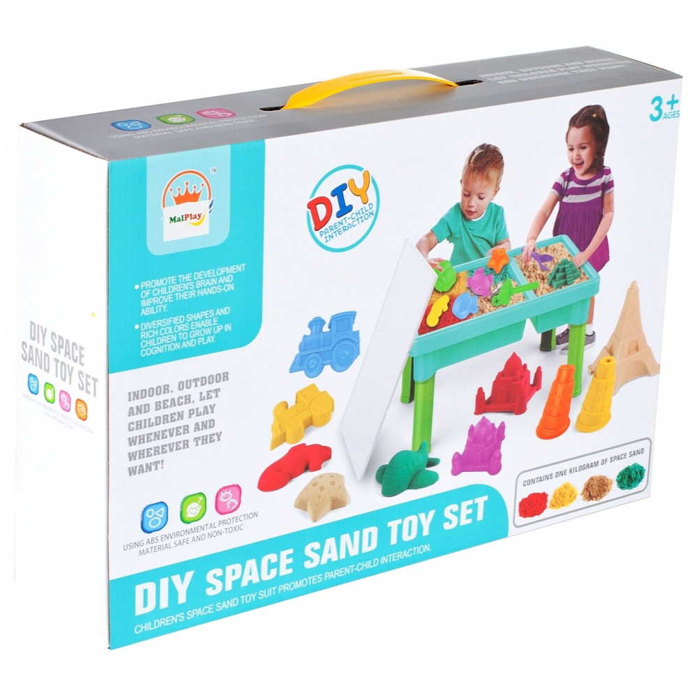 Masuta apa si nisip MalPlay Space Sand cu accesorii - imagine 3