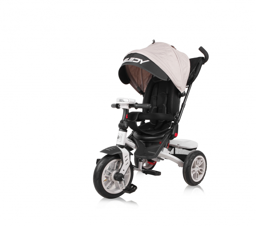 Tricicleta Lorelli 4 în 1 Speedy Air IvoryBlack - imagine 2