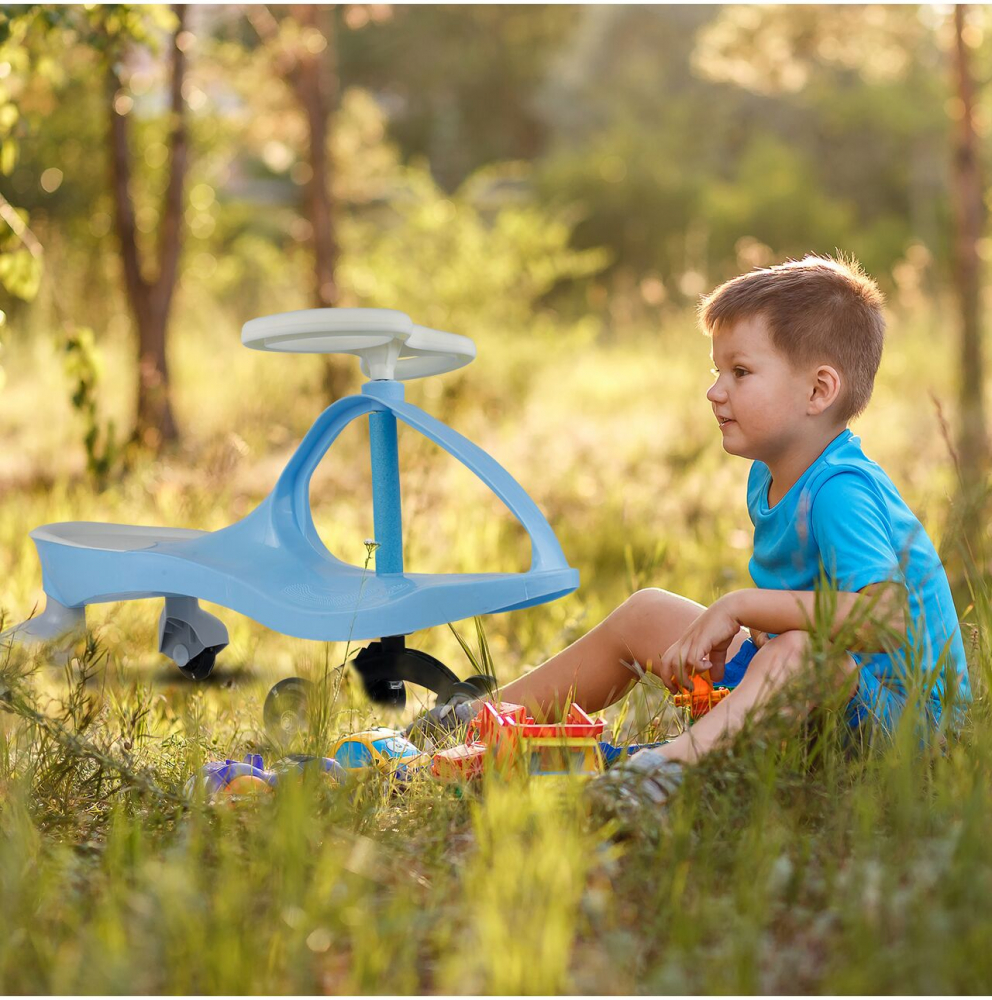 PlasmaCar Malplay Blue, Fără Pedale, Roti Luminoase - imagine 2