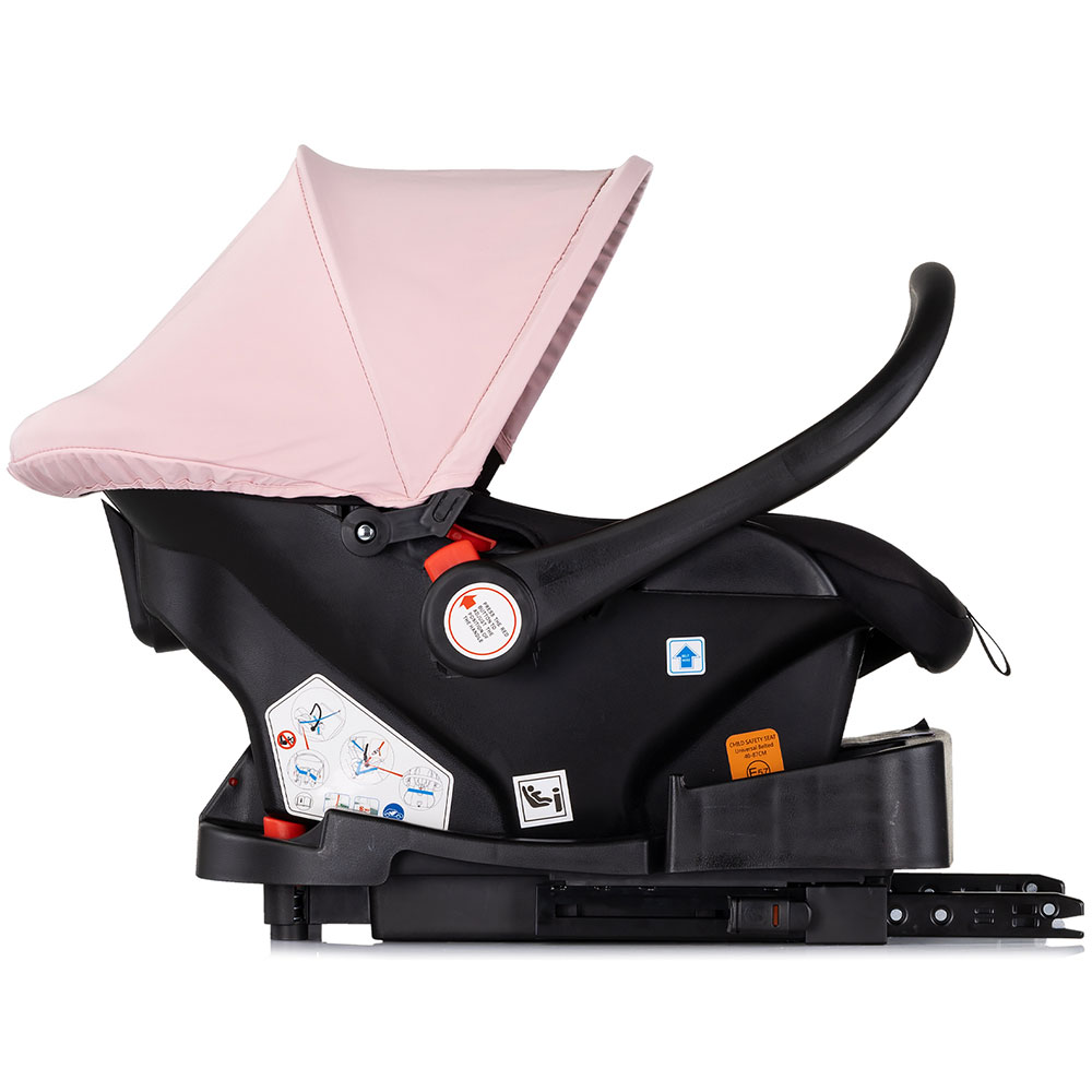 Carucior 3 in 1 Chipolino Vista Pink - Transformabil - imagine 8