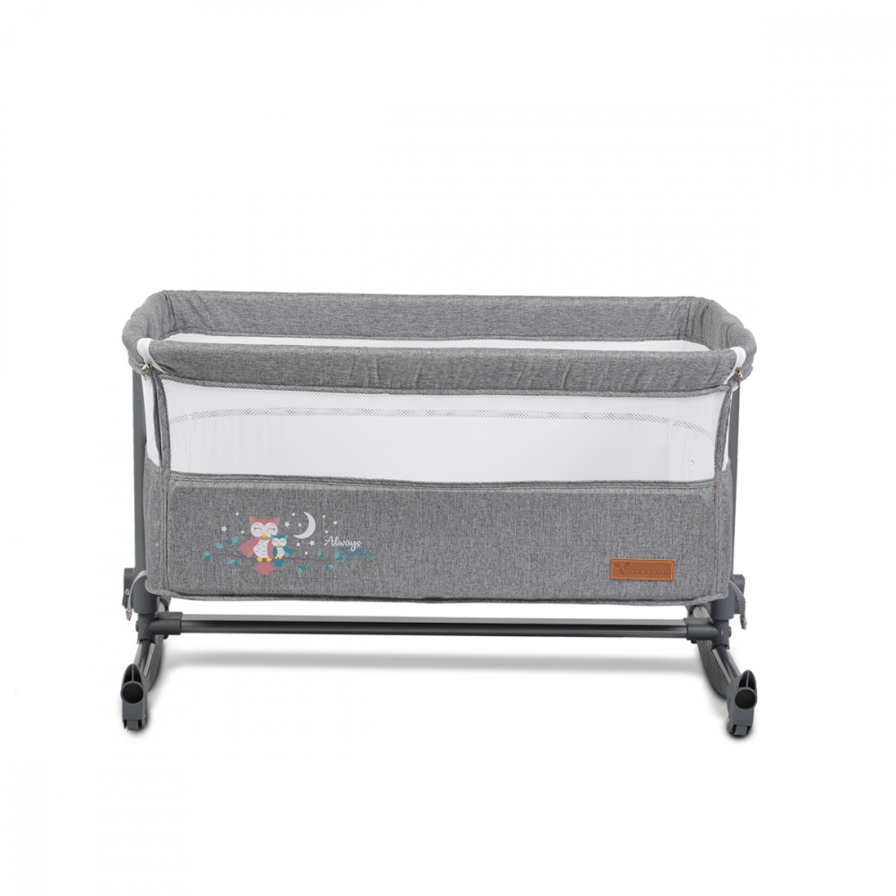 Patut Co-Sleeper Cangaroo Grey, 5 niveluri - imagine 5