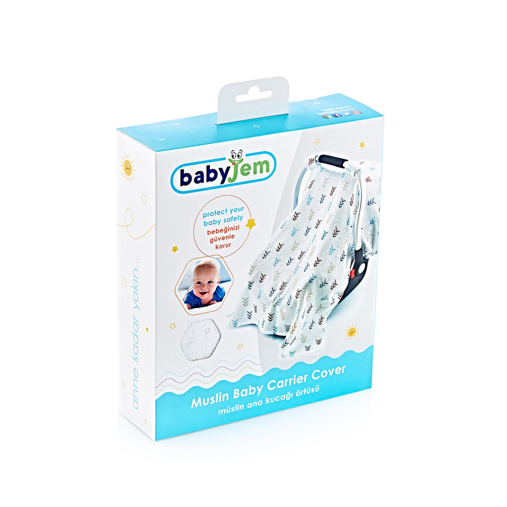Baldachin Muselina Babyjem Dino Scaun Auto 0-13kg
